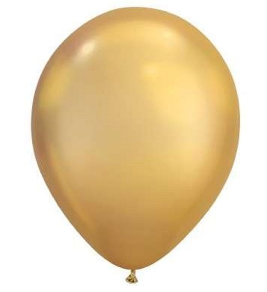 Qualatex Chrome Gold 27,5cm 11" Latex Luftballons