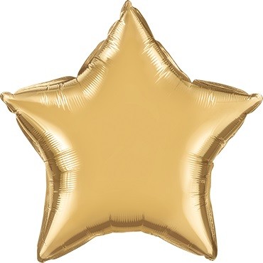 Folienballon Stern Chrome Gold - 50 cm