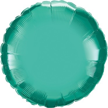 Folienballon Rund Chrome Green (Grün) - 45cm 18"