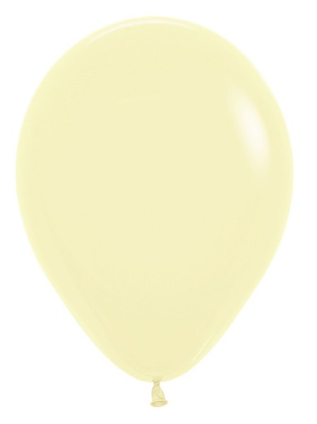 Sempertex 620 Pastel Matte Yellow 23cm 9 Inch Latex Luftballons Gelb