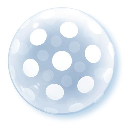 Qualatex Deco Bubble Big Polka Dots 20" 51cm Luftballon