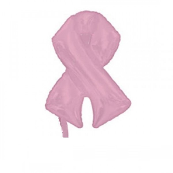 Mini Folienballon Pink Ribbon Brustkrebs Rosa Schleife 35cm 14"