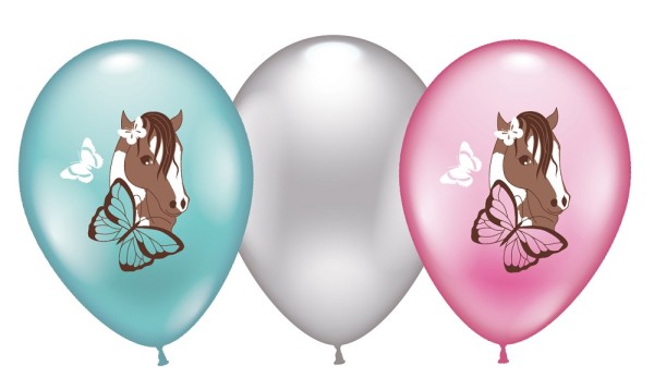 Pferde Horses 27,5cm 11 Inch Latex Luftballons Karaloon