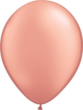Qualatex Metallic Rose Gold 12,5cm 5" Latex Luftballons
