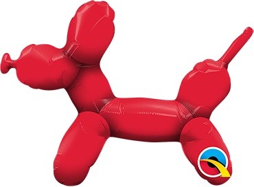 Mini Folienballon Ballon Dog Red 35cm 16"