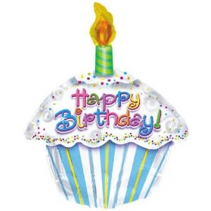 Happy Birthday Muffin Folienballon 46cm 18"