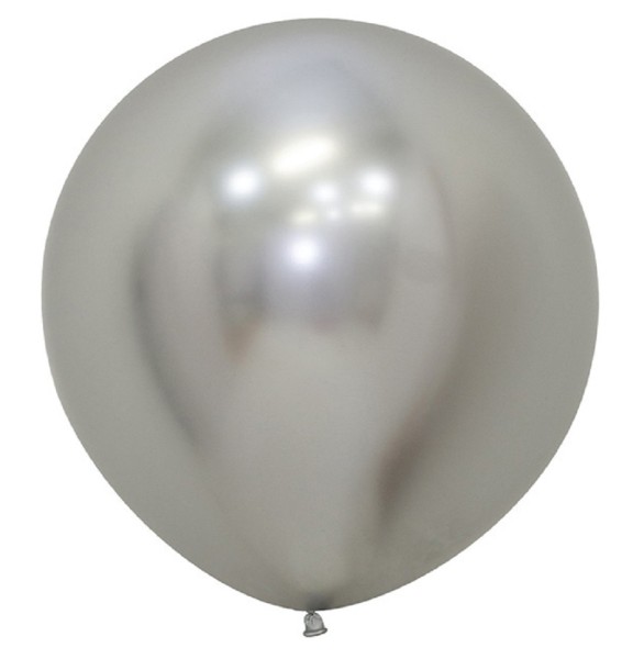 Sempertex 981 Reflex Silver Silber Latex Luftballons 60cm 24"