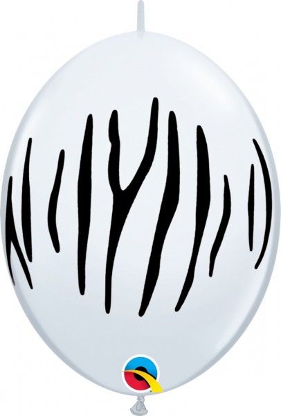 QuickLink Zebra 30cm 12" Latex Luftballons Qualatex