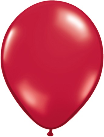 Qualatex Jewel Ruby Red (Rot) 27,5cm 11" Latex Luftballons