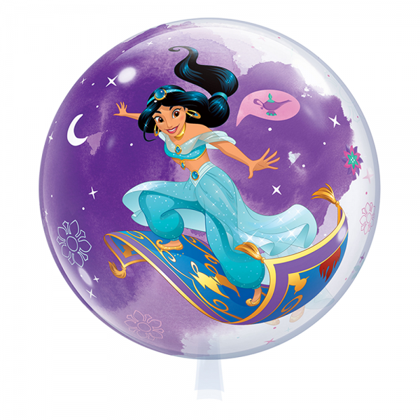 Qualatex Bubble Princess Jasmine Aladdin Disney 22" 56cm Luftballon