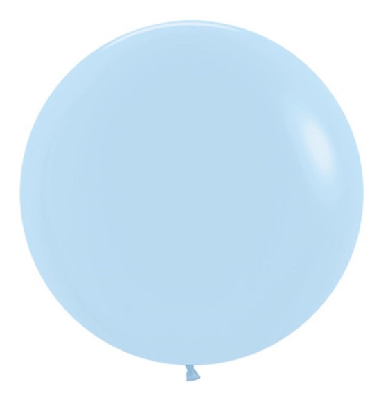 Sempertex 640 Pastel Matte Blue Blau Latex Luftballons 60cm 24"