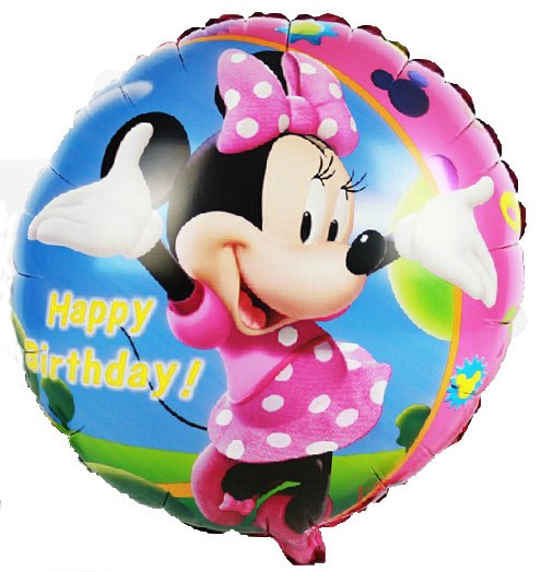 Happy Birthday Minnie Maus Folienballon 46cm 18"