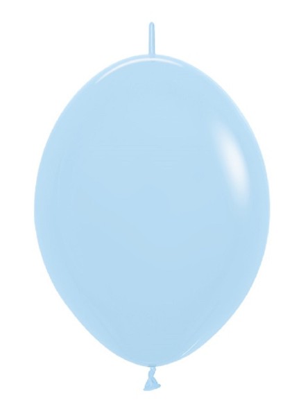 Link o Loon 640 Pastel Matte Blue 15cm 6 Inch Latex Luftballons Sempertex Blau