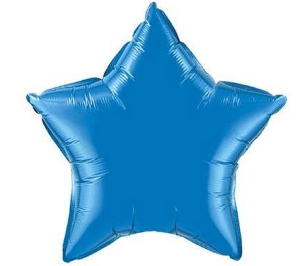 Stern Sapphire Blue Folienballon - 50cm - Qualatex