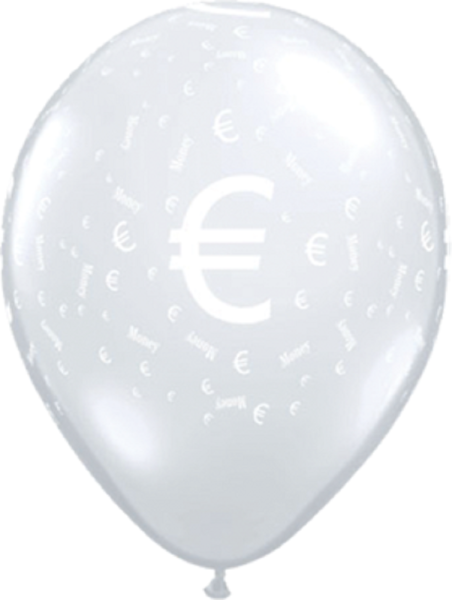 Money Money Geld 12,5cm 5" Latex Luftballons Qualatex