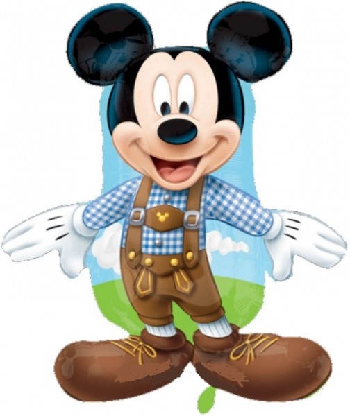 Mickey Maus in Lederhose Folienballon 79cm 31"