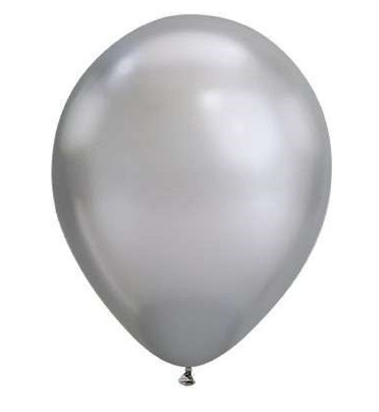 Qualatex Chrome Silver (Silber) 27,5cm 11" Latex Luftballons