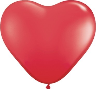 Qualatex Herz Standard Red (Rot) 27,5cm 11" Latex Luftballons