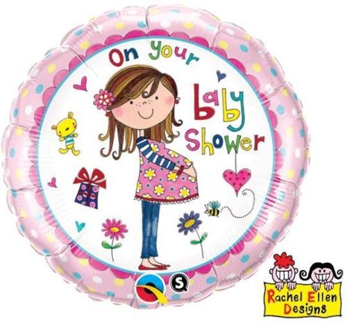 On your Baby Shower Folienballon 45cm 18" Rachel Ellen Designs