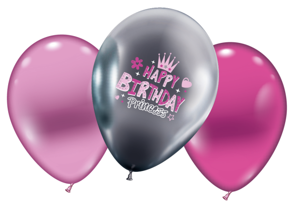 Happy Birthday Princess 27,5cm 11 Inch Latex Luftballons Karaloon