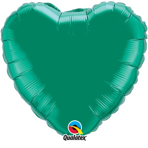 Folienballon Herz Emerald Green - 45cm