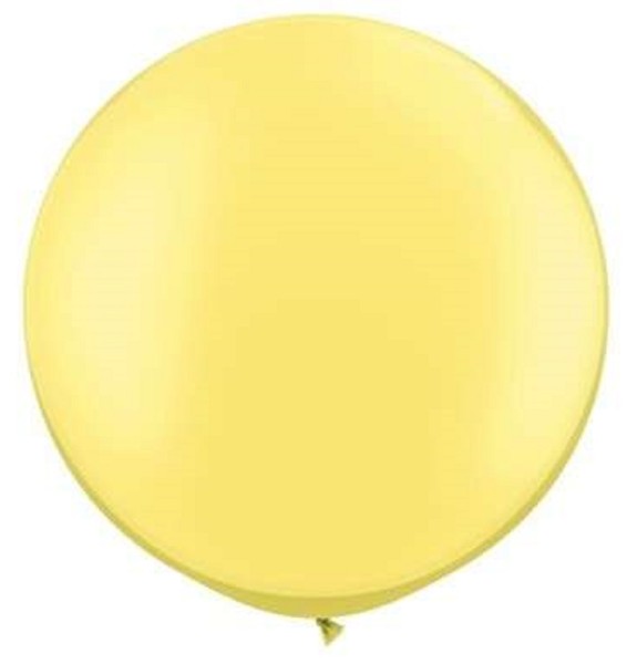 Qualatex Pearl Lemon Chiffon (Gelb) 75cm 30" Latex Luftballons