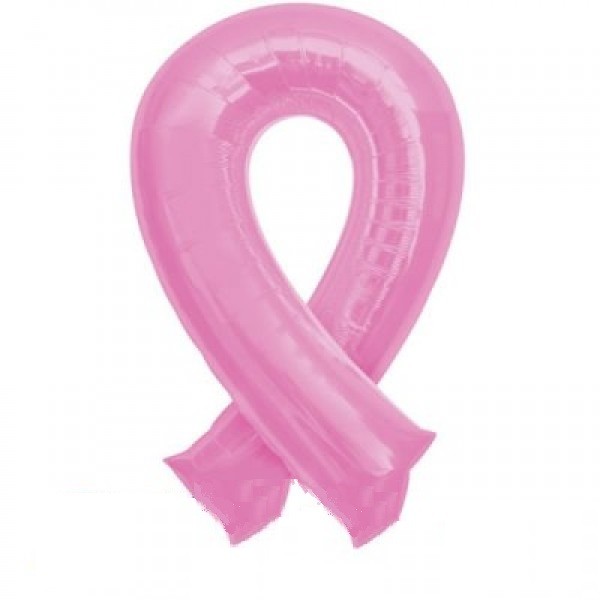 Pink Ribbon Rosa Schleife Brustkrebs Folienballon 91cm 36"