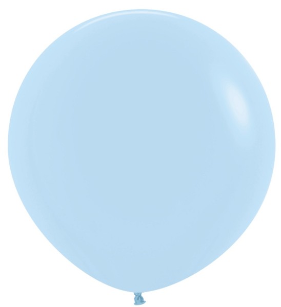 Sempertex 640 Pastel Matte Blue Latex Riesenluftballons Blau 90cm 36"