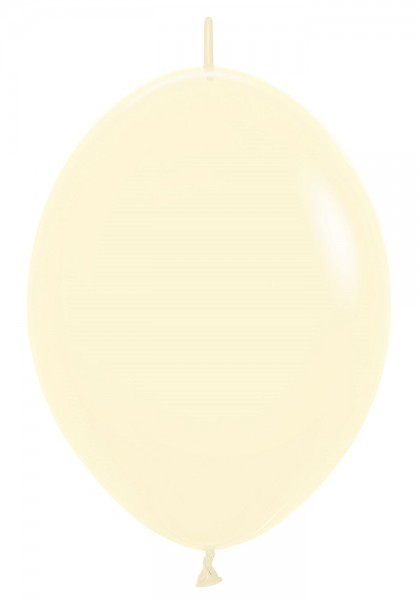 Link o Loon 620 Pastel Matte Yellow (Gelb) 30cm 12" Latex Luftballons Sempertex