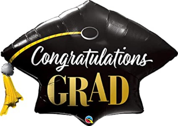  Diplom Mütze Congratulations Grad Black Folienballon 104cm 41 Inch