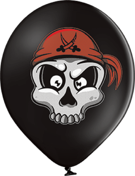 Pirate Skull 30cm 12" Latex Luftballons Belbal