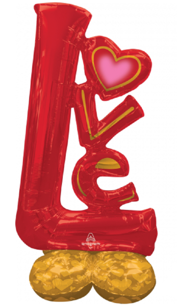 AirLoonz Große Liebe Folienballon für Luftfüllung 147cm 58 Inch Big Love